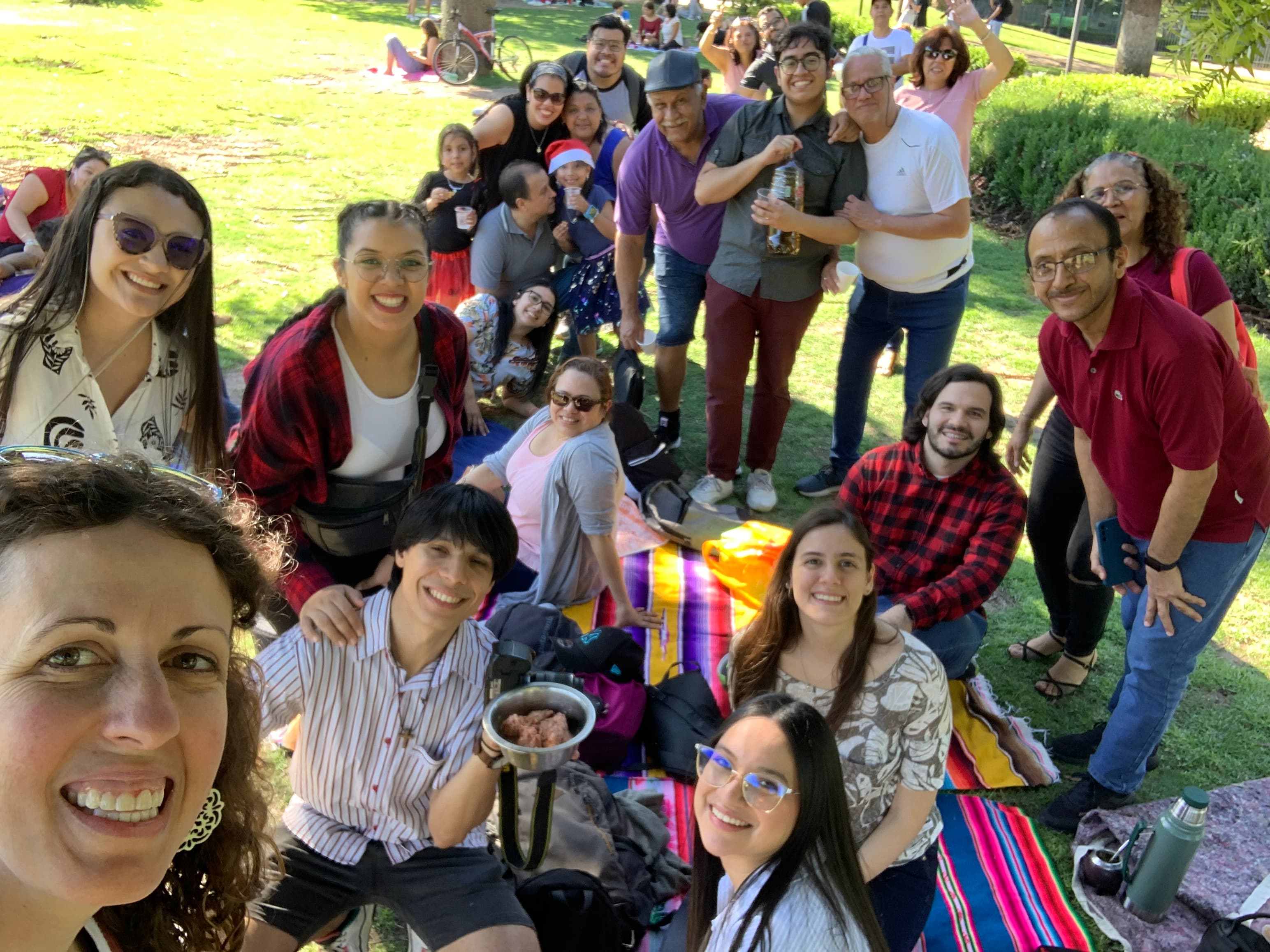 Grupo domingo en el parque
